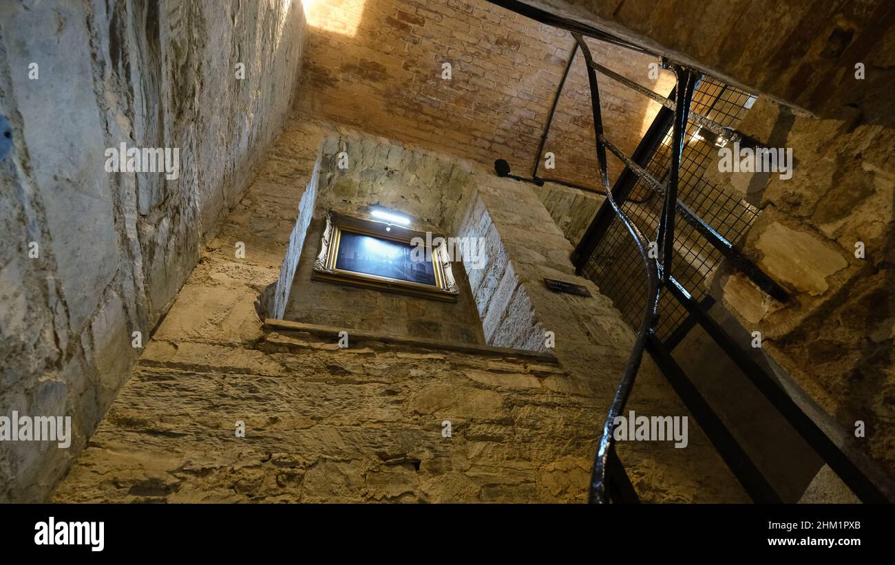 Restaurant de la chapelle du Bodmin Jail Hotel Banque D'Images