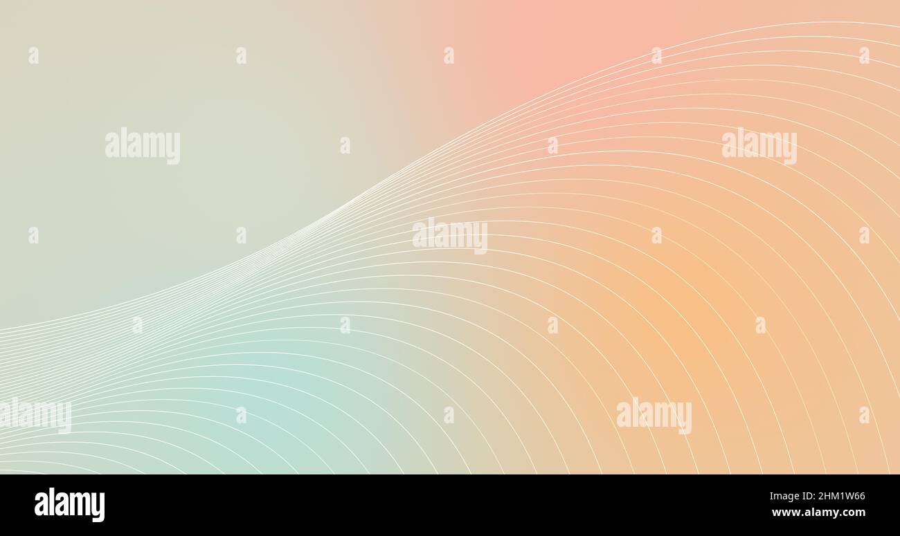 Arrière-plan holographique en dégradé coloré avec motif lignes ondulées.Concept d'interface utilisateur Web. Banque D'Images