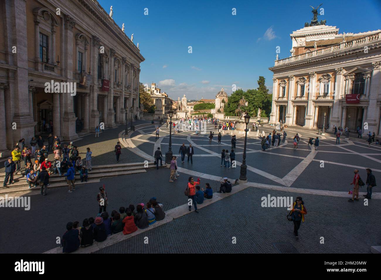 Rome, Italie 15/10/2015: Place Campidoglio.©Andrea Sabbadini Banque D'Images