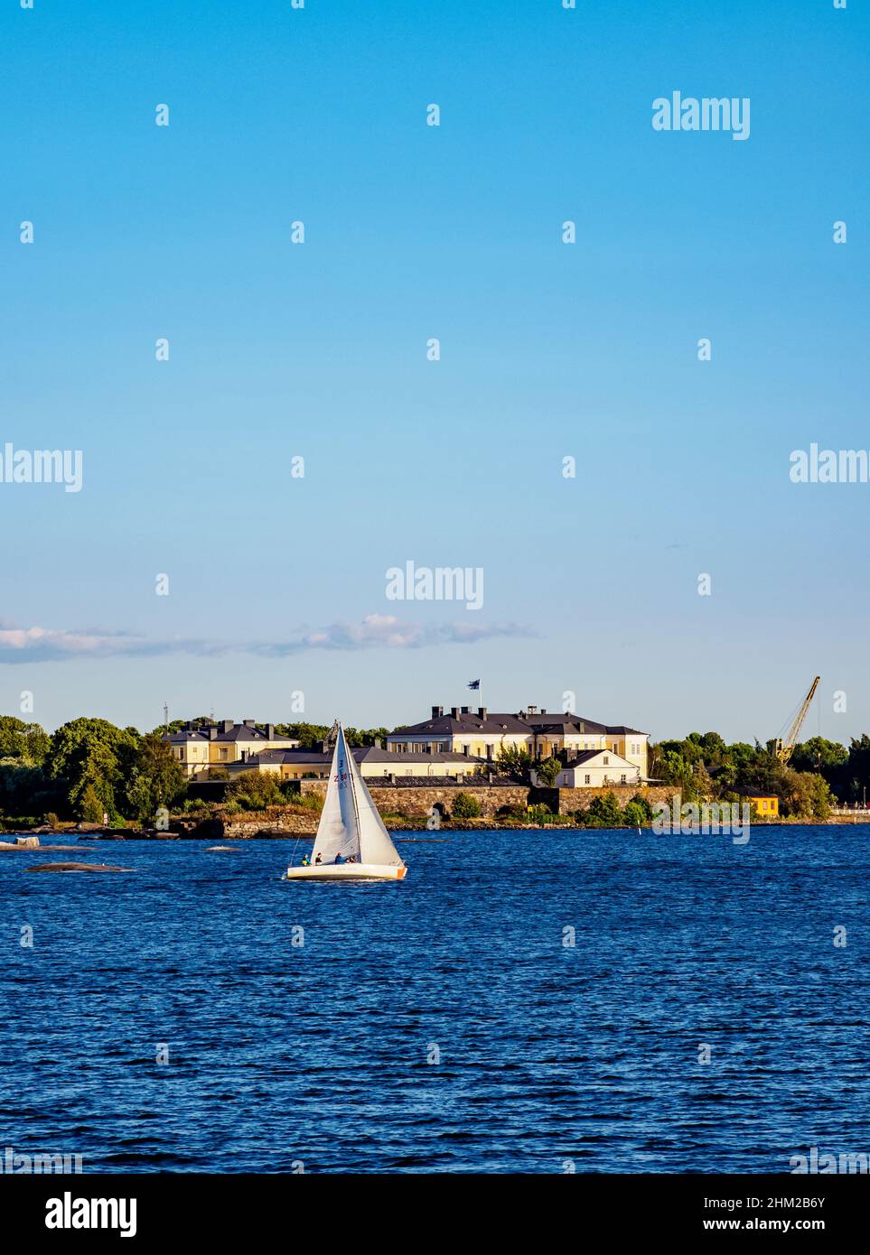 Académie navale, forteresse de Suomenlinna, Helsinki, comté d'Uusimaa, Finlande Banque D'Images