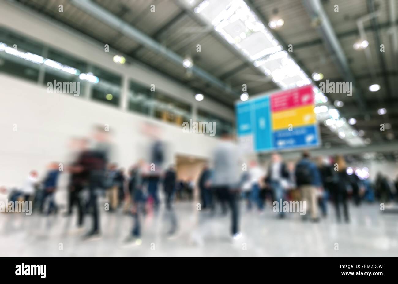 Arrière-plan du salon professionnel intentionnellement flou Banque D'Images