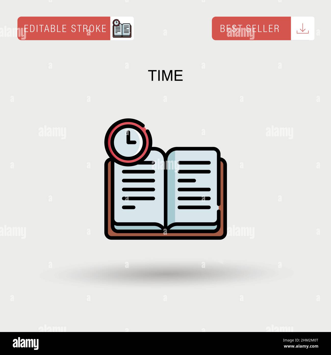 Icône vecteur simple temps. Illustration de Vecteur