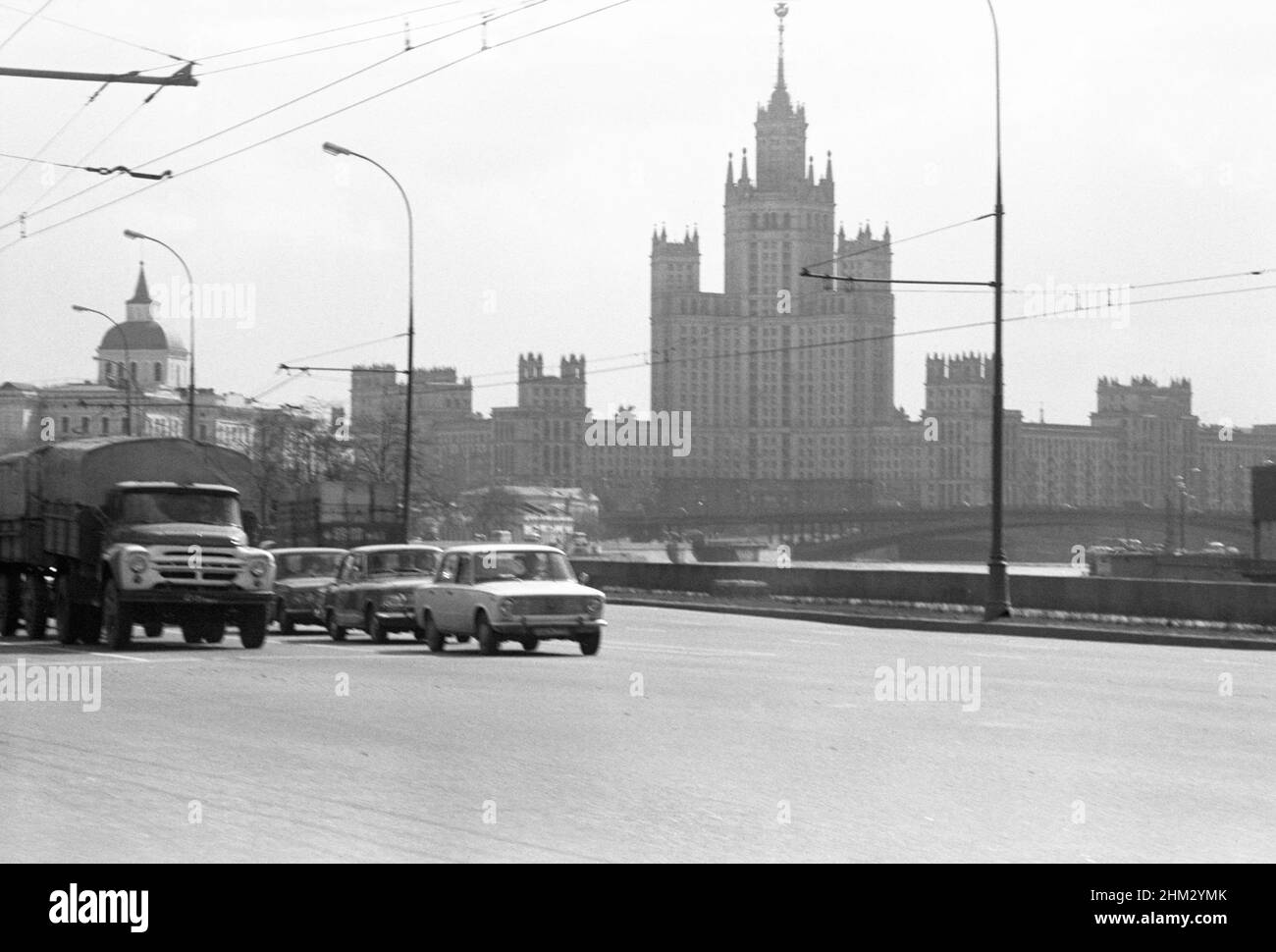 Sityscape, Moscou, Russie, URSS, avril 1976 Banque D'Images