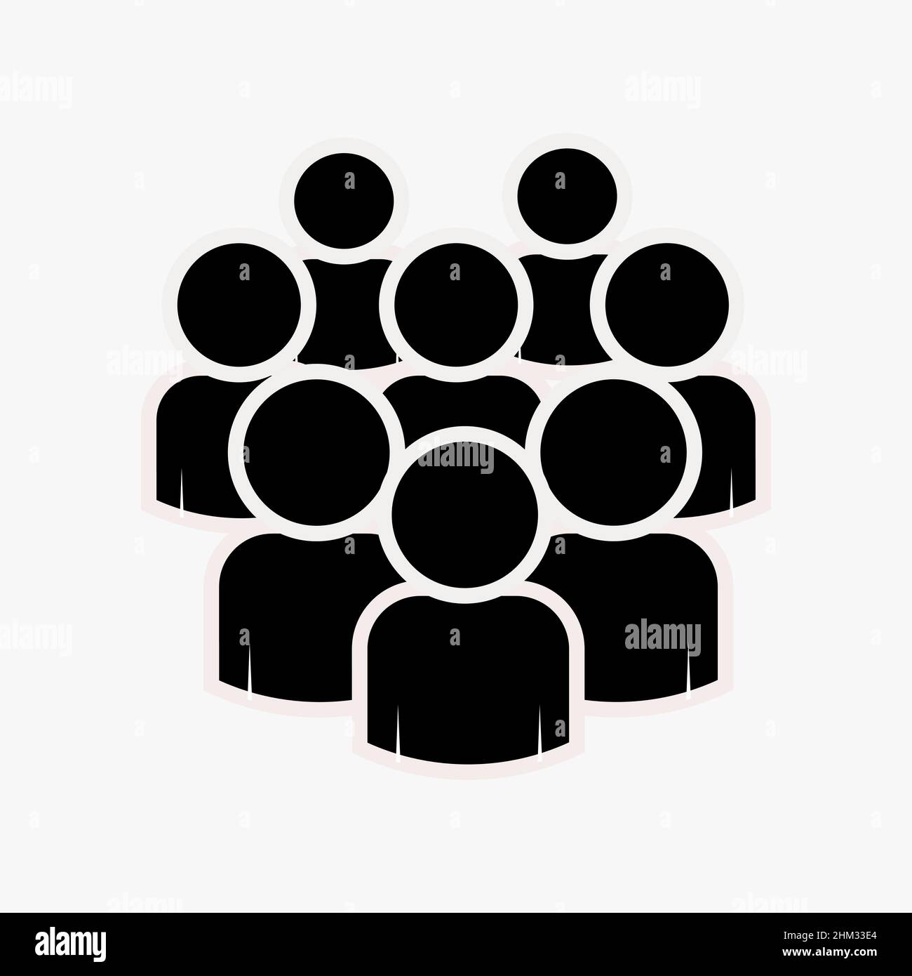 Icône vectorielle abstraite sur blanc, illustrations isolées pour la conception graphique et Web.Symbole plat simple.Illustration parfaite d'un pictogramme noir sur un blanc Illustration de Vecteur