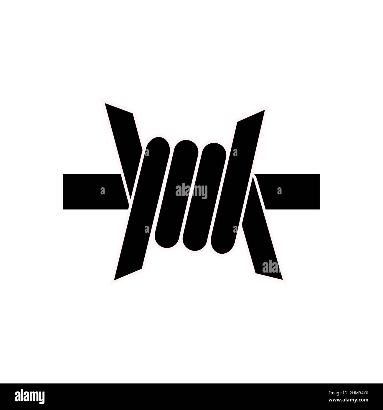 Icône vectorielle abstraite sur le blanc, Illustration isolée pour la conception graphique et web.Symbole plat simple. Illustration de Vecteur