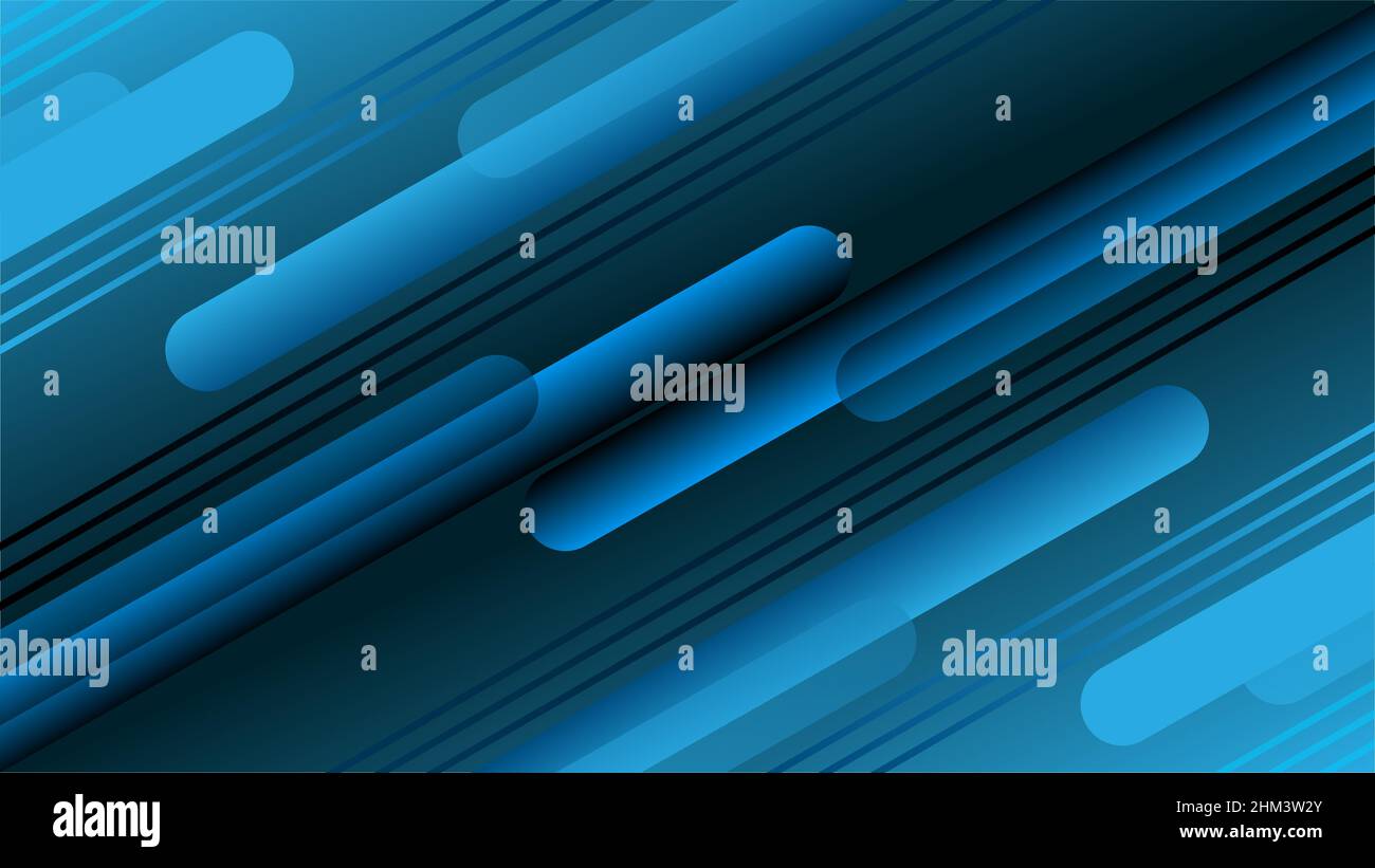 Arrière-plan abstrait bleu noir avec motif ligne droite Illustration de Vecteur
