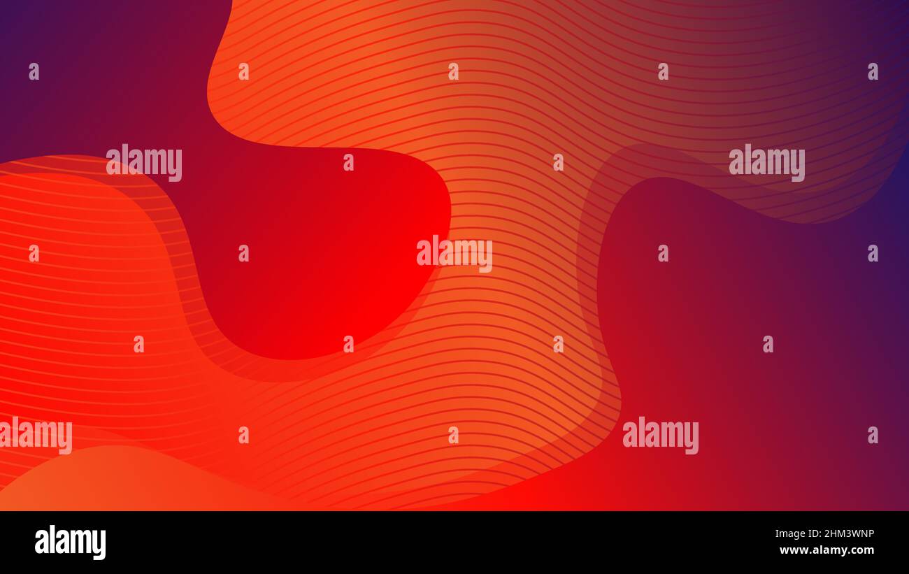 Arrière-plan abstrait bleu rouge avec ligne ondulée élégante Illustration de Vecteur