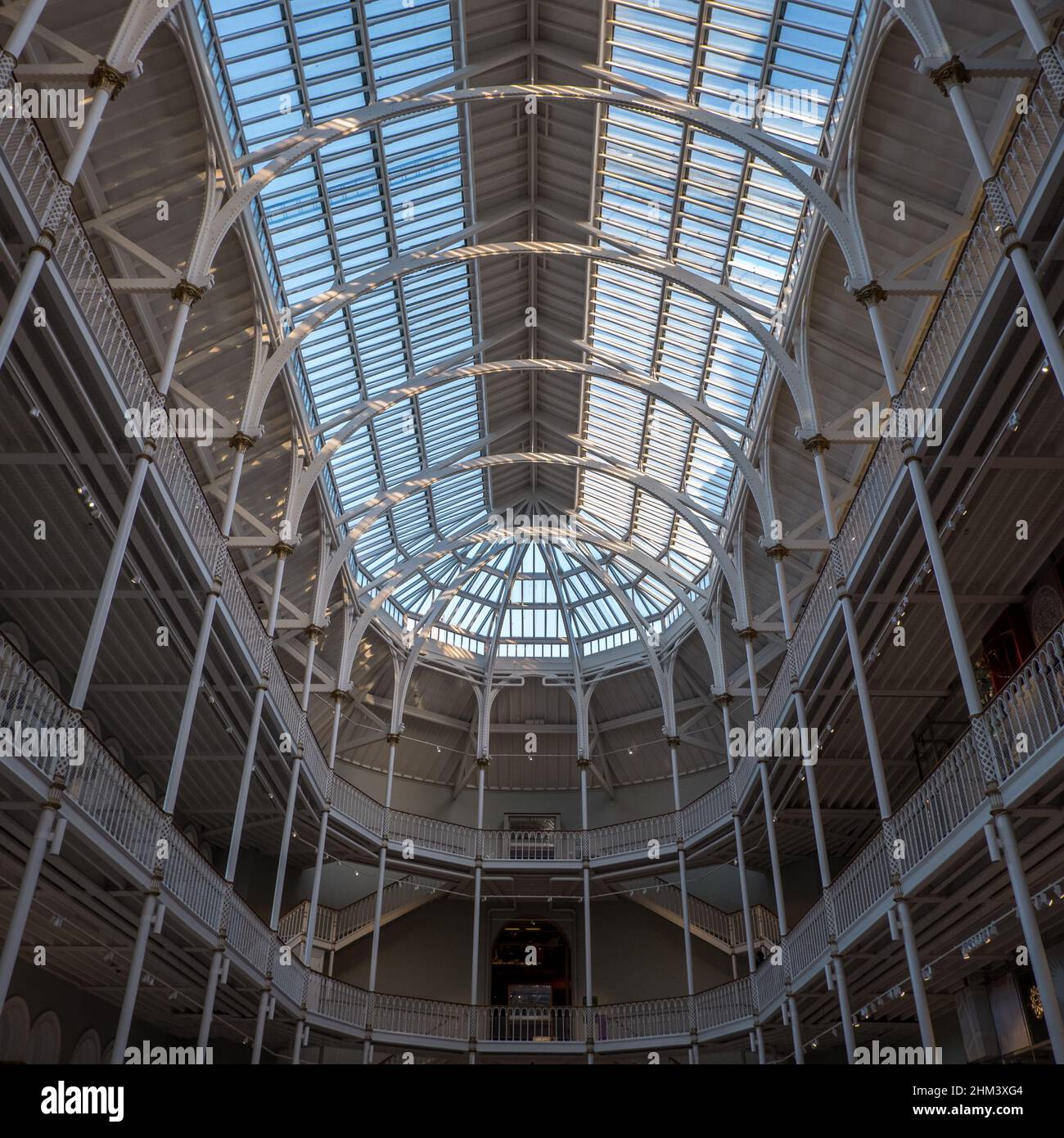 La Grant Gallery au Musée national d'Écosse Banque D'Images