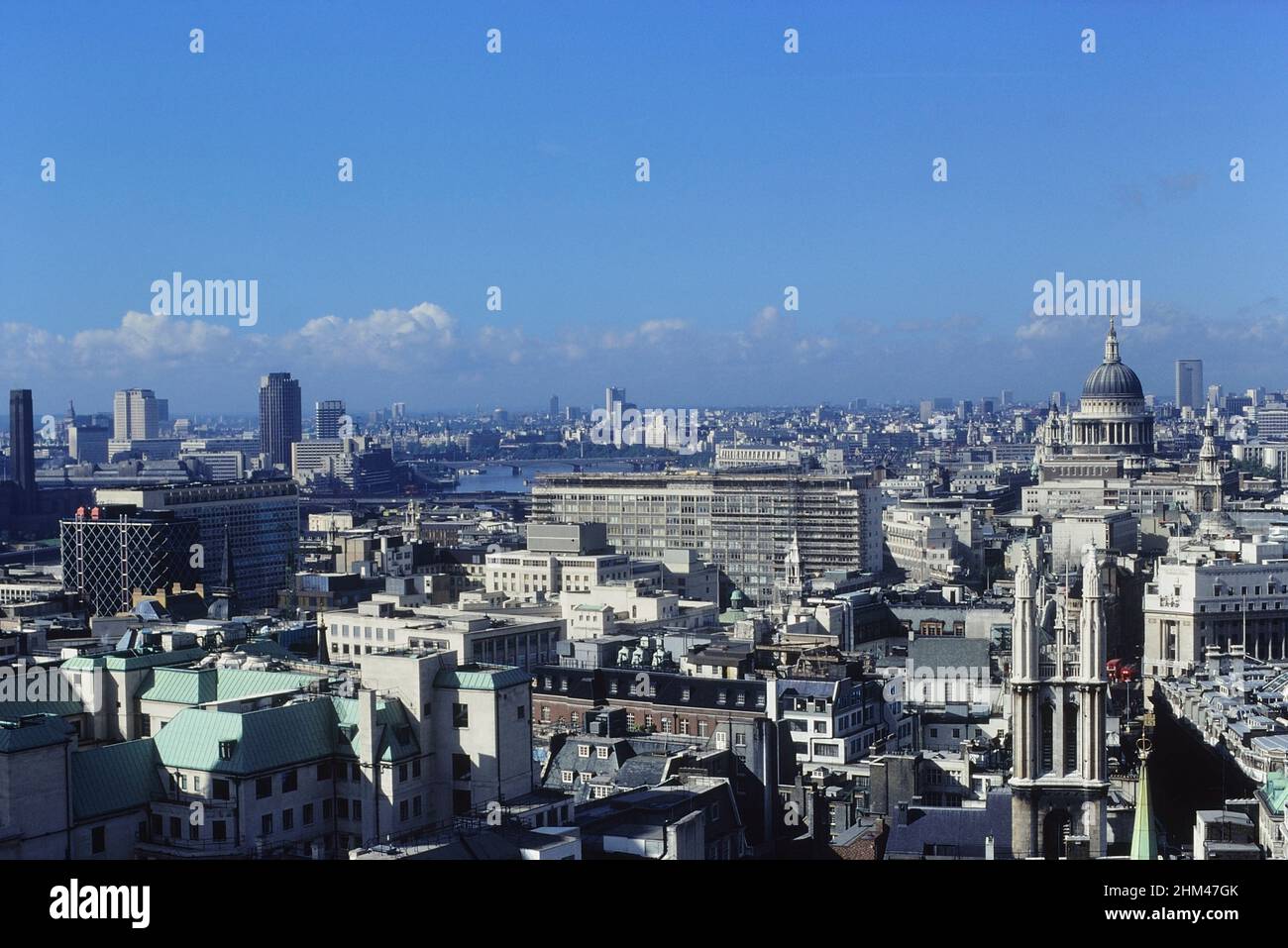 Horizon de Londres.Angleterre.Royaume-Uni Circa années 1980 Banque D'Images