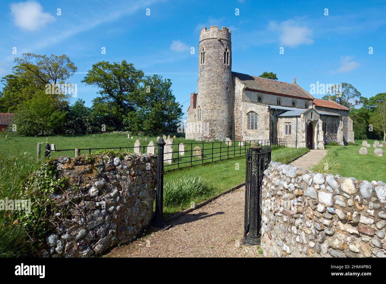 Église St Andrews, Wickmere, Norfolk, Angleterre. Banque D'Images