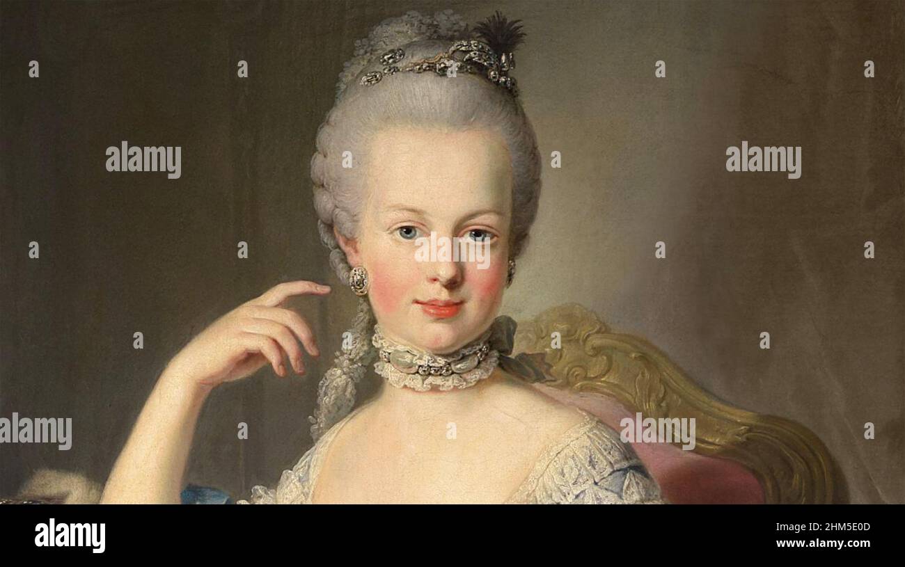 MARIE ANTOINETTE (1755-1793) dernière Reine de France avant la Révolution française de 1789. Banque D'Images