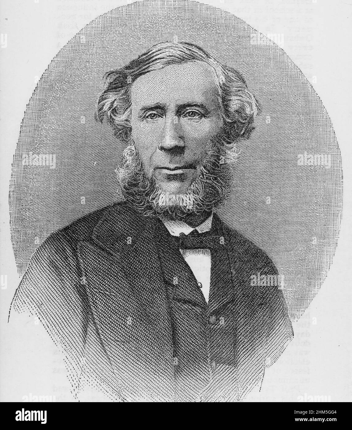 Portrait de John Tyndall (1820-1893) - gravure, 19th siècle Banque D'Images