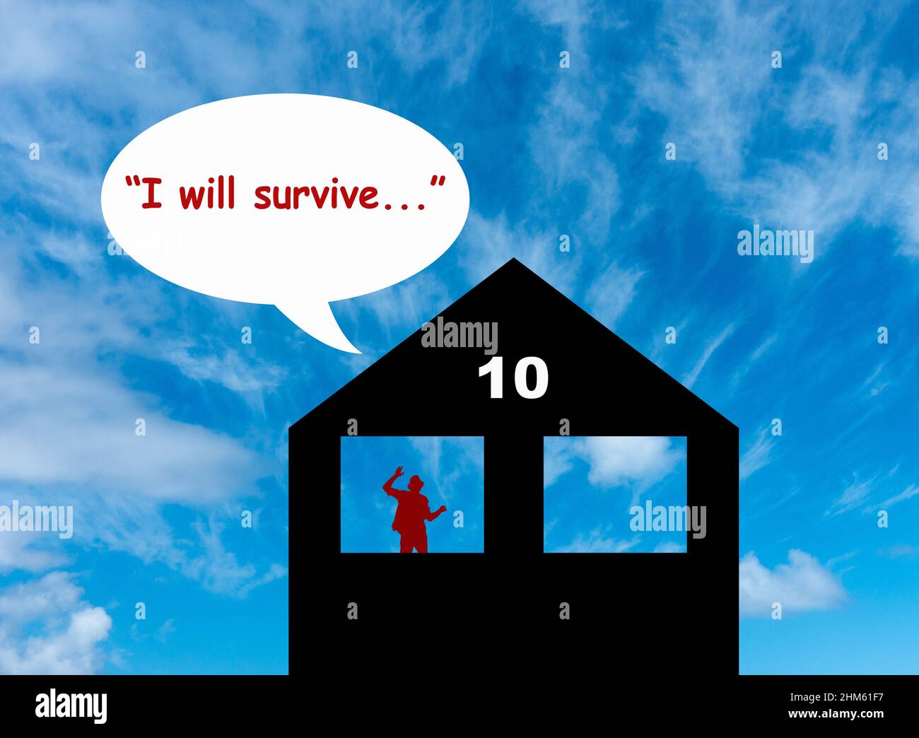 "Je survivrai..." dit avoir été chanté par Boris Johnson...Downing Street, partygate, défi de leadership, Parti conservateur, concept Banque D'Images