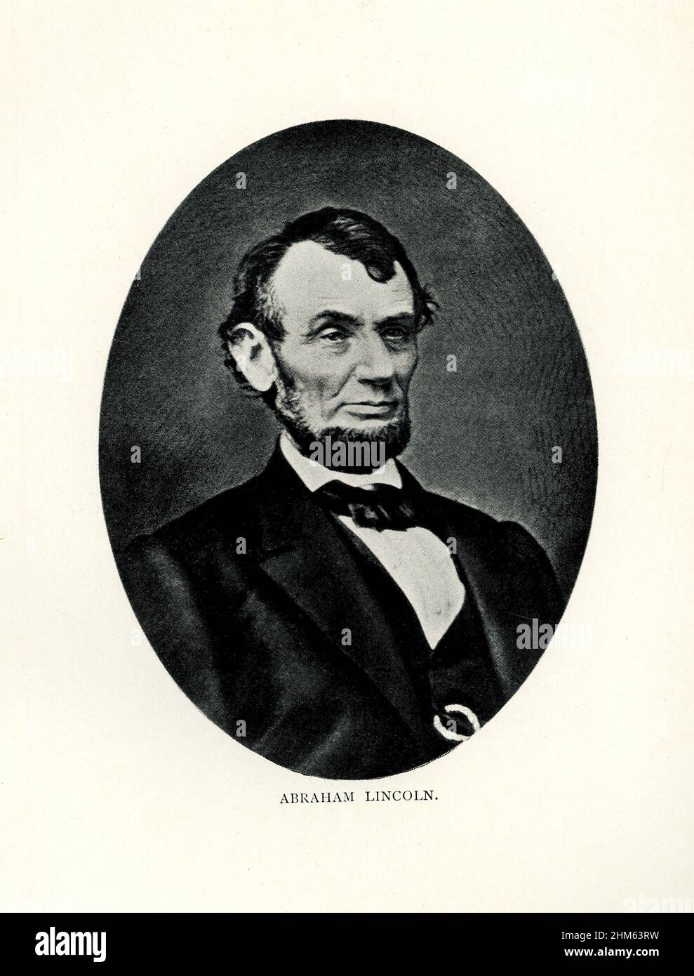 Abraham Lincoln était le président des États-Unis en 16th.Il a servi du 1861 mars à son assassinat le 15 avril 1865. Banque D'Images
