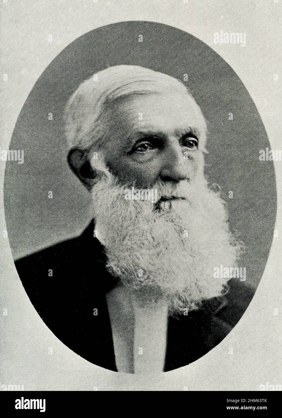George Bancroft (meurt en 1891) était un historien américain, homme d'État et homme politique démocrate qui était en avant-première dans la promotion de l'éducation secondaire à la fois dans son état d'origine et aux niveaux national et international.Pendant son mandat de secrétaire américain de la Marine, il a établi l'Académie navale des États-Unis à Annapolis. Banque D'Images