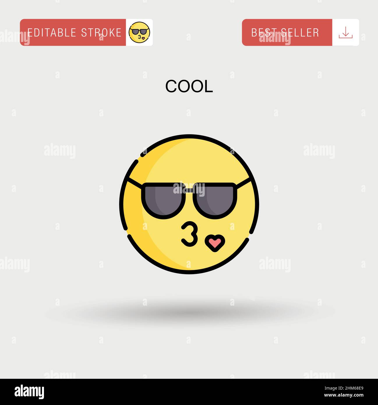 Icône de vecteur simple cool. Illustration de Vecteur