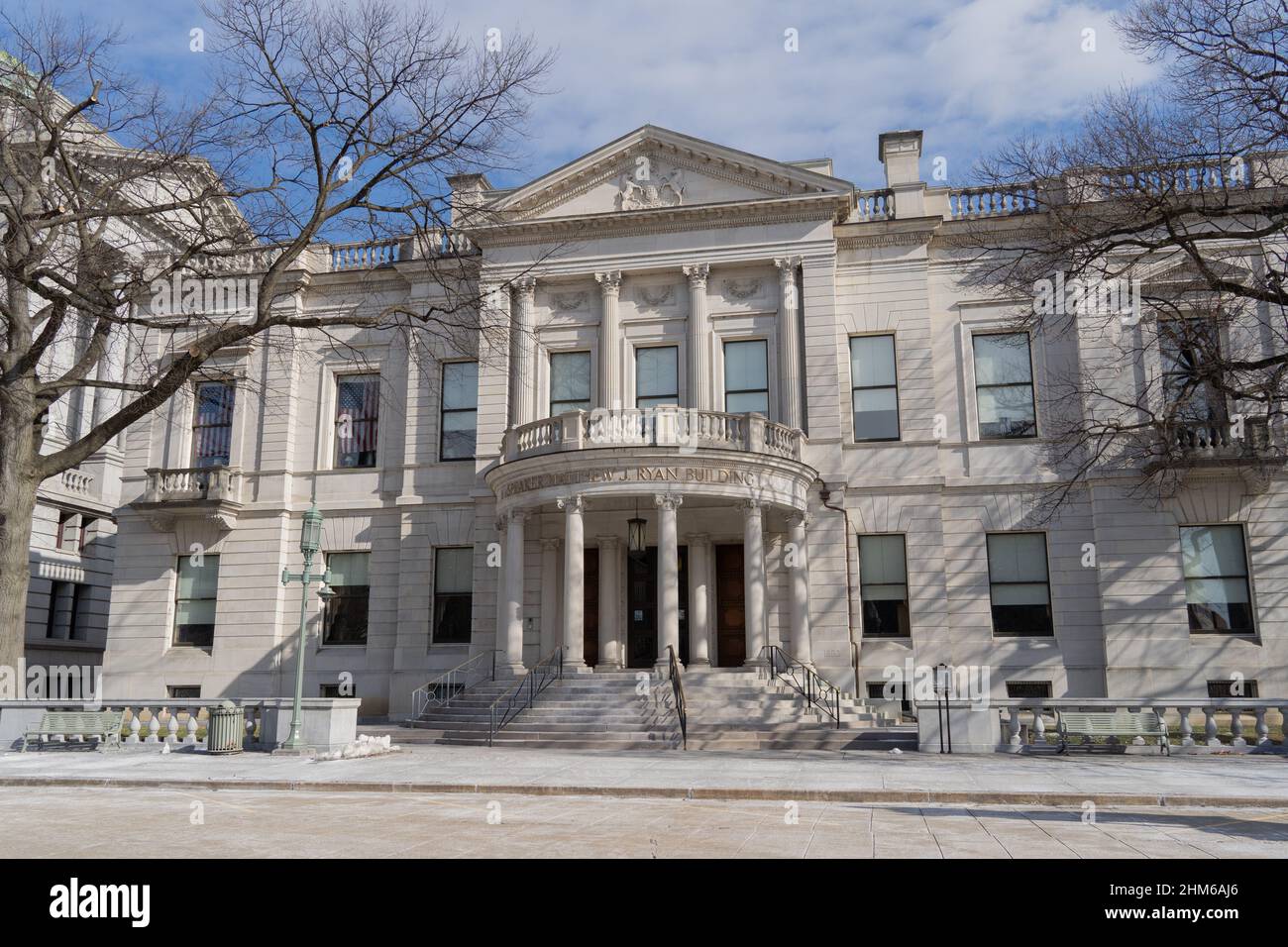 Le bâtiment du bureau législatif Matthew J. Ryan, le plus ancien bâtiment du complexe du Capitole de l'État de Pennsylvanie Banque D'Images