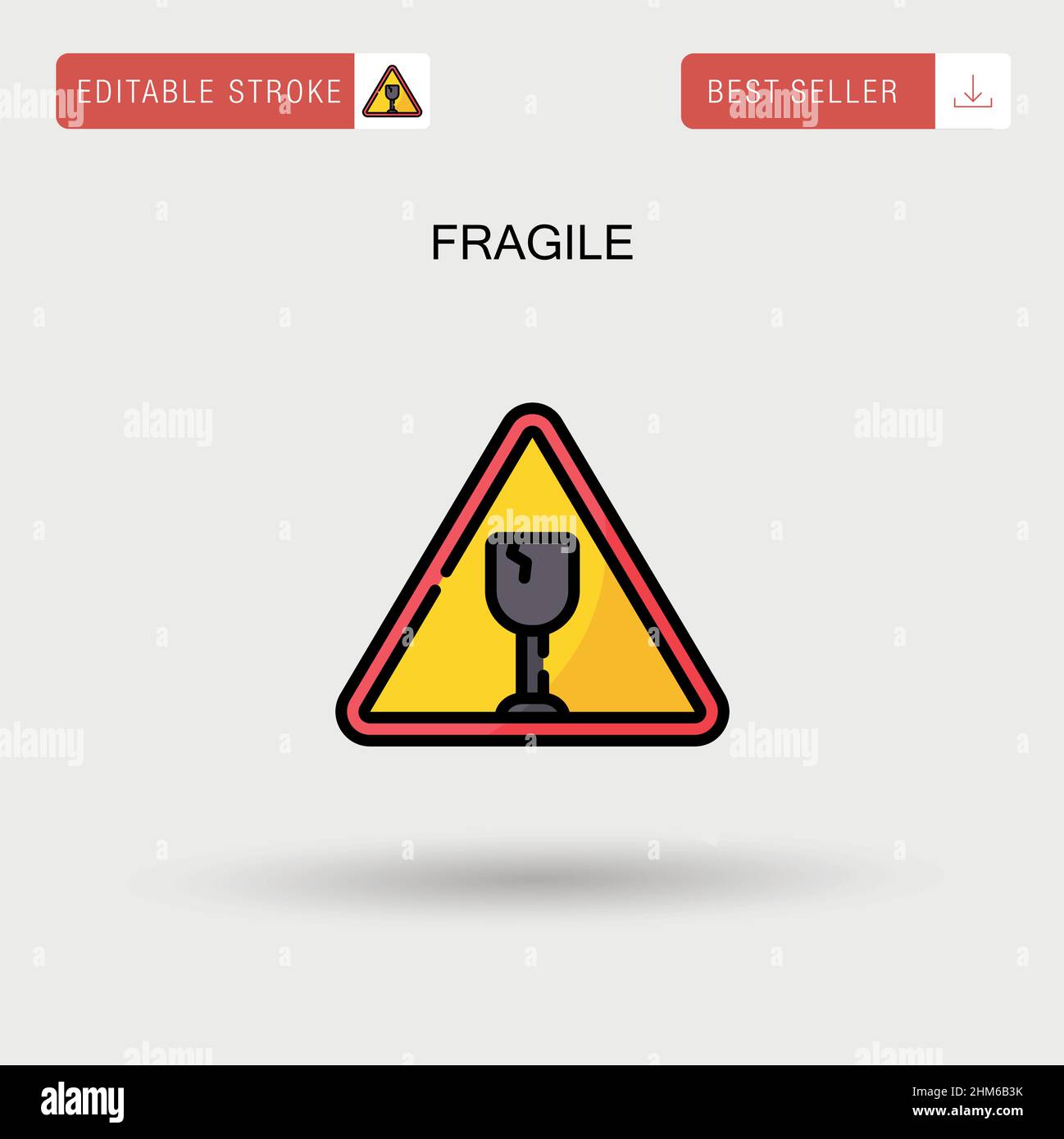 Étiquette fragile image stock. Image du étiquette, fragile - 1787443