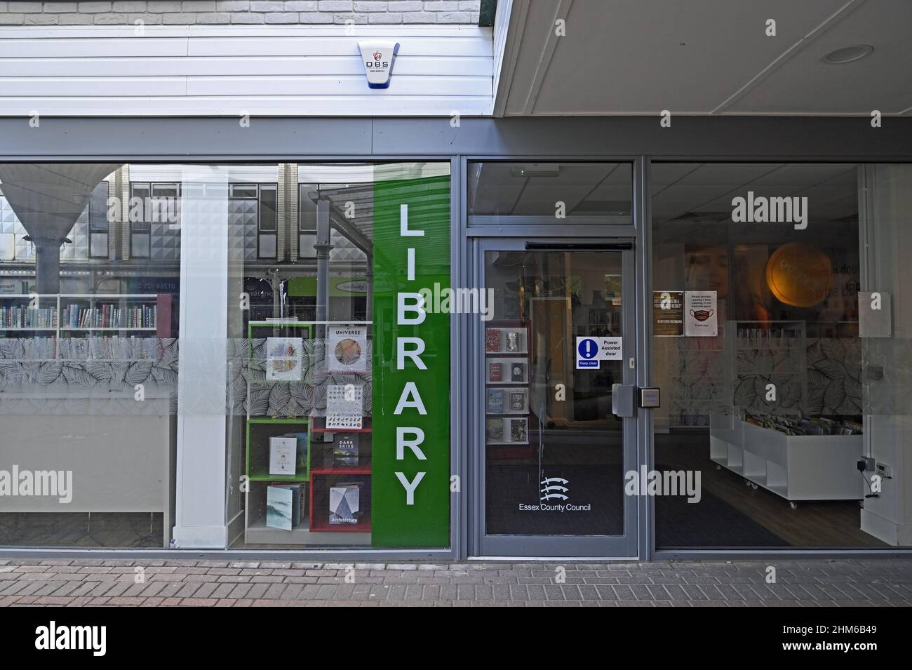 La nouvelle bibliothèque Wickford au Willows Centre, Wickford, Essex. Ouvert en janvier 2022. Banque D'Images