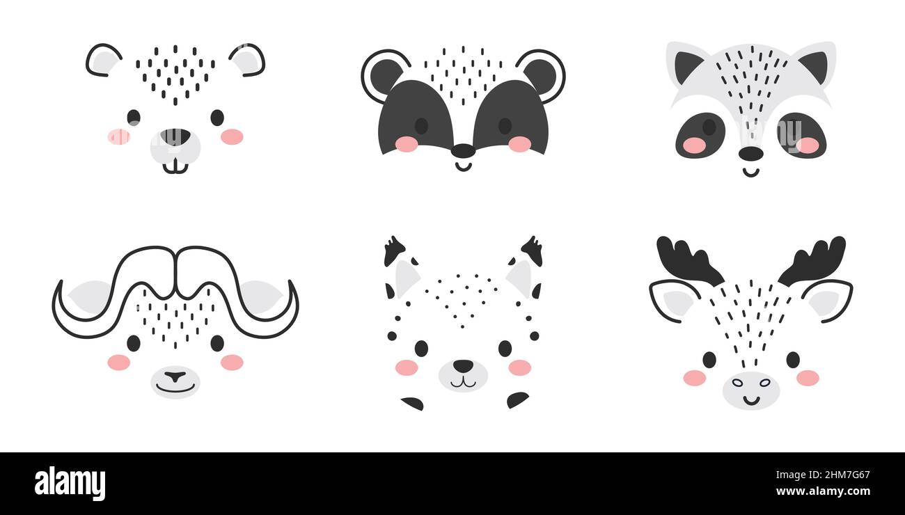 Motif de cadeau animal lynx de dessin animé pour enfants' Autocollant