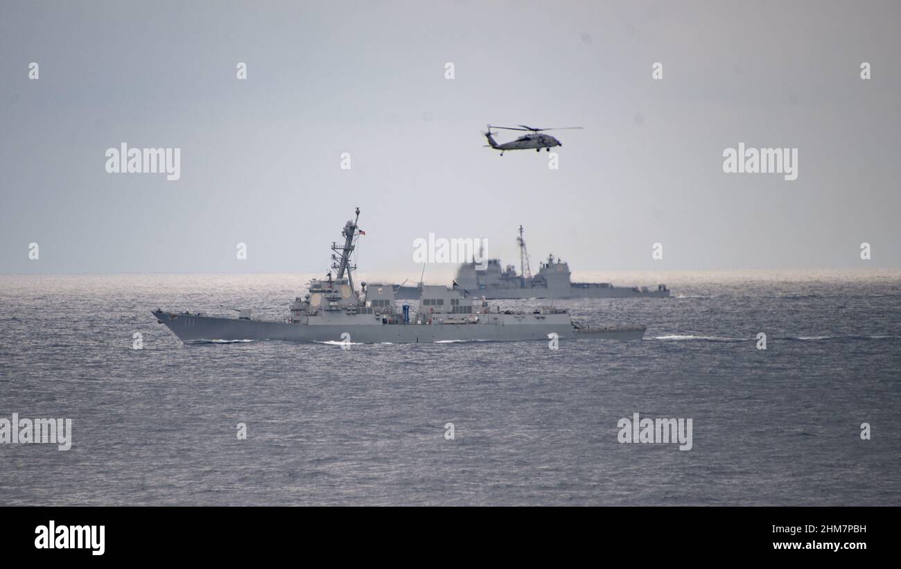 MER DES PHILIPPINES (fév 7, 2022) les navires de l'Amérique et des ...