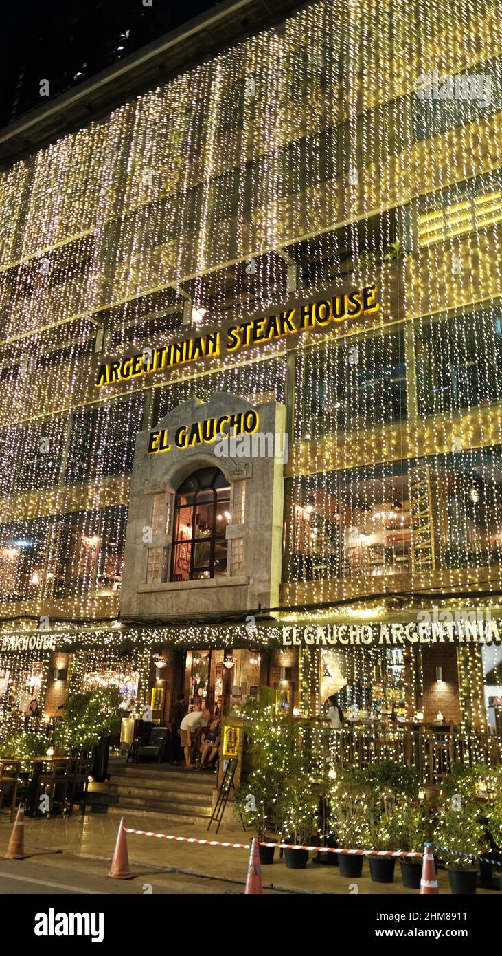 El Gaucho Argentin Steakhouse soi Sukhumvit 19 Khlong Toei Nuea Bangkok Thaïlande Banque D'Images