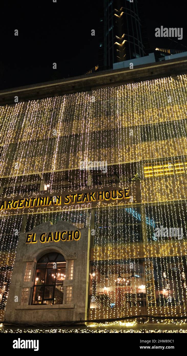 El Gaucho Argentin Steakhouse soi Sukhumvit 19 Khlong Toei Nuea Bangkok Thaïlande Banque D'Images