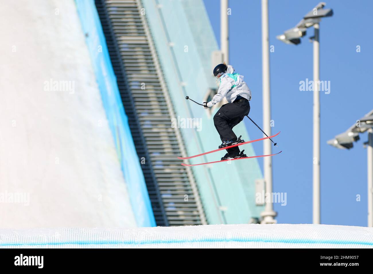 Illustration pendant les Jeux Olympiques d'hiver Beijing 2022, ski acrobatique, femmes Freeski Big Air le 8 février 2022 à Big Air Shougang à Beijing, Chine - photo: Osports/DPPI/LiveMedia Banque D'Images