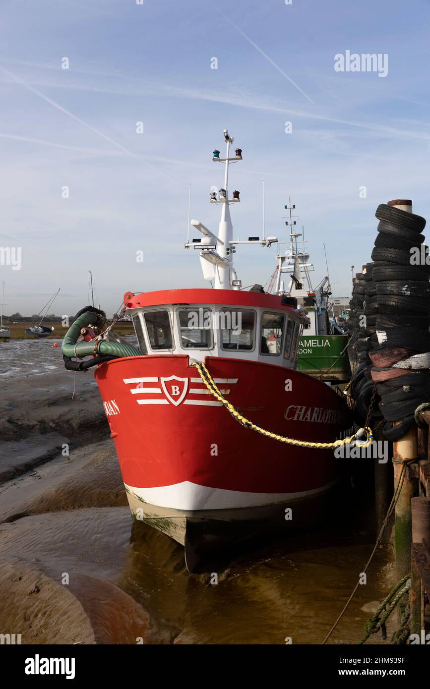 Leigh-on-Sea situé sur le côté nord de l'estuaire de la Tamise, Essex, Angleterre, Royaume-Uni Banque D'Images