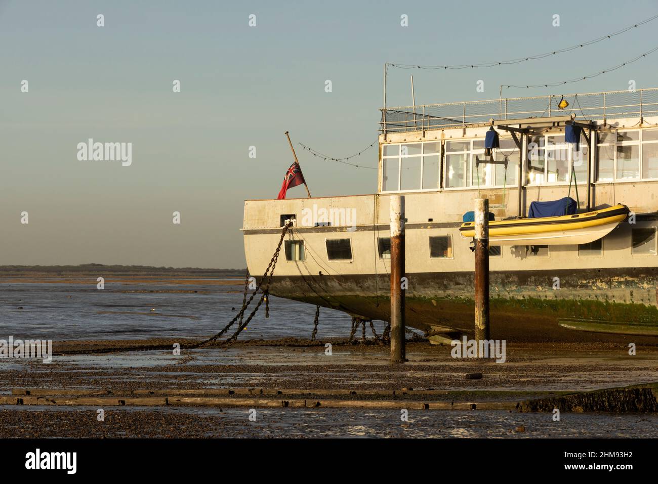 Leigh-on-Sea situé sur le côté nord de l'estuaire de la Tamise, Essex, Angleterre, Royaume-Uni Banque D'Images