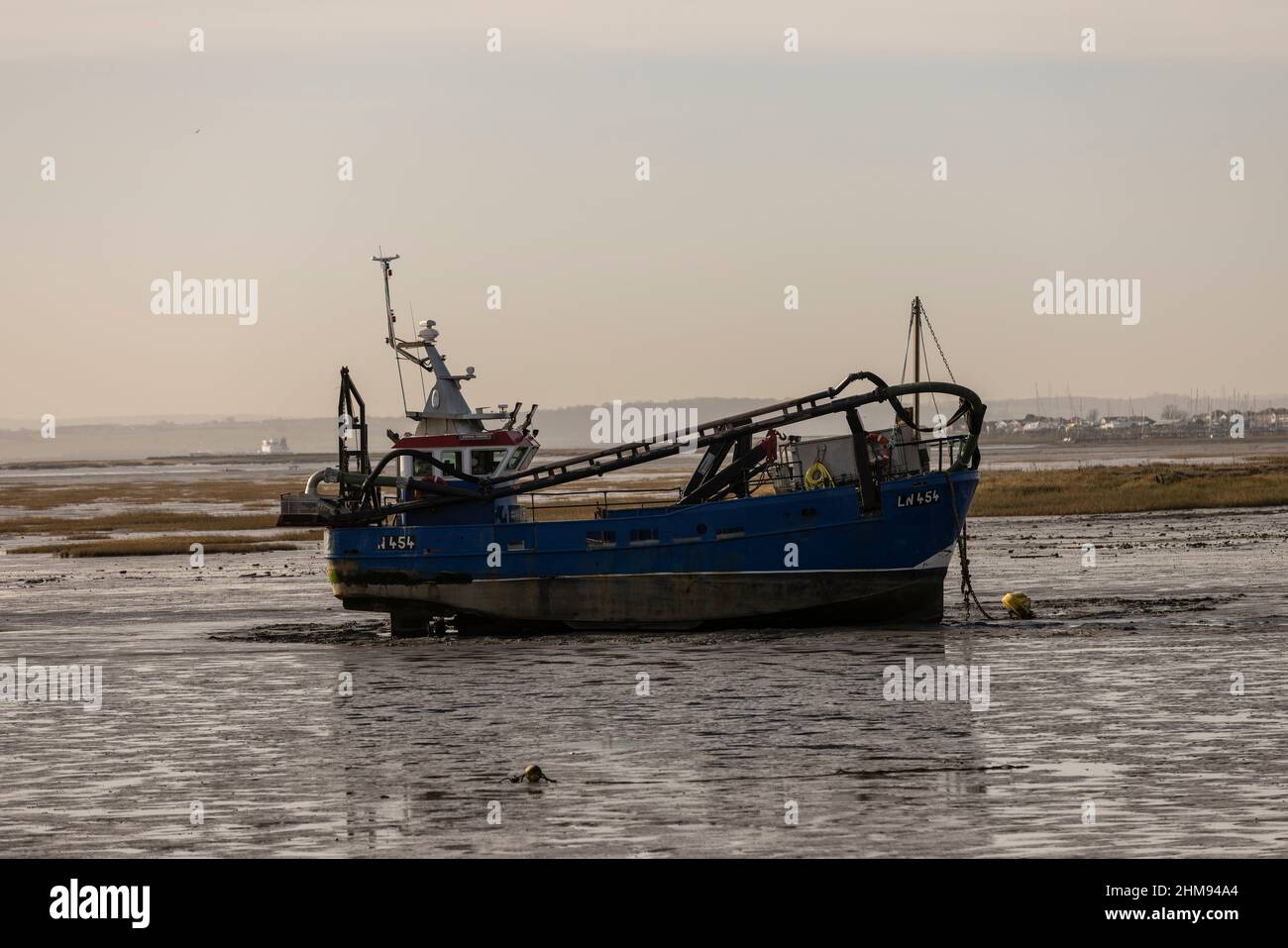 Leigh-on-Sea situé sur le côté nord de l'estuaire de la Tamise, Essex, Angleterre, Royaume-Uni Banque D'Images