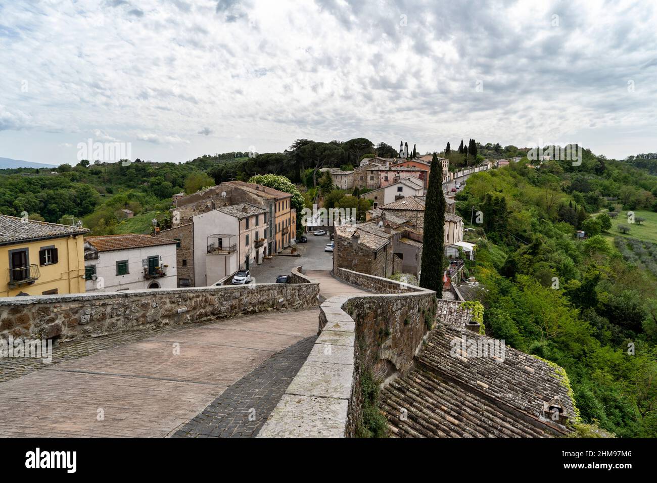 Celleno, la ville fantôme protégée par la FAI, Fondo Ambiente Italiano, Fonds italien pour l'environnement, Lazio, Italie, Europe Banque D'Images