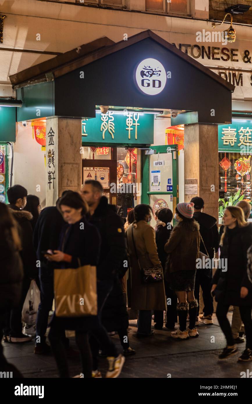 Londres autour de Chinatown Gerrard Street Banque D'Images