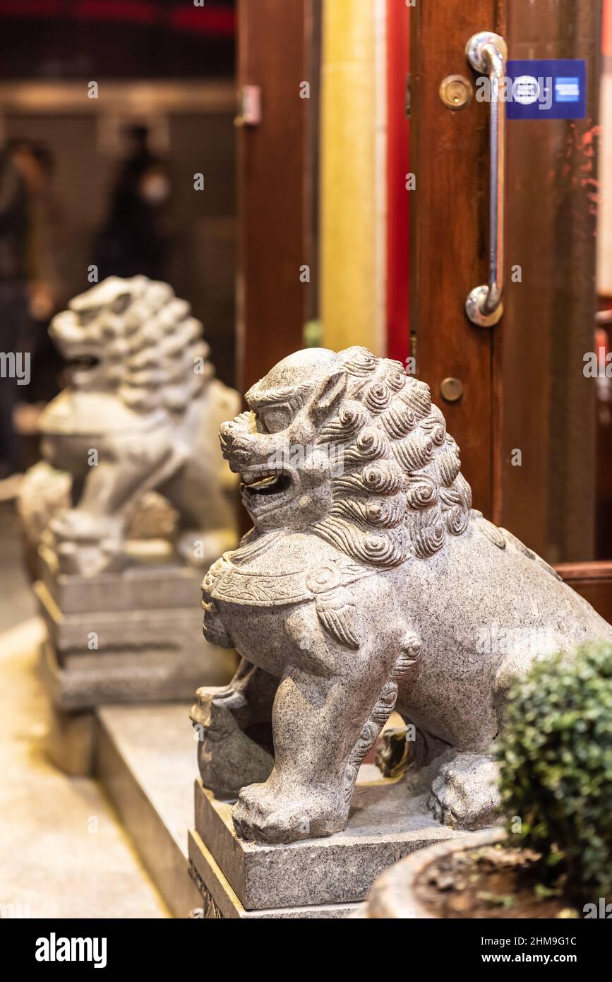 Londres autour de Chinatown Gerrard Street Banque D'Images