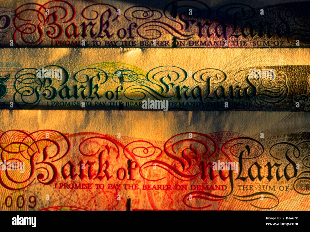 Billets de banque d'Angleterre, Banque D'Images