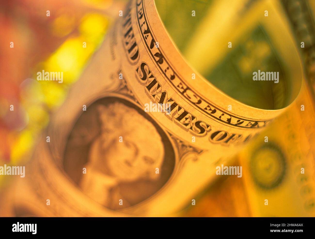 Dollar AMÉRICAIN, remarque, Banque D'Images