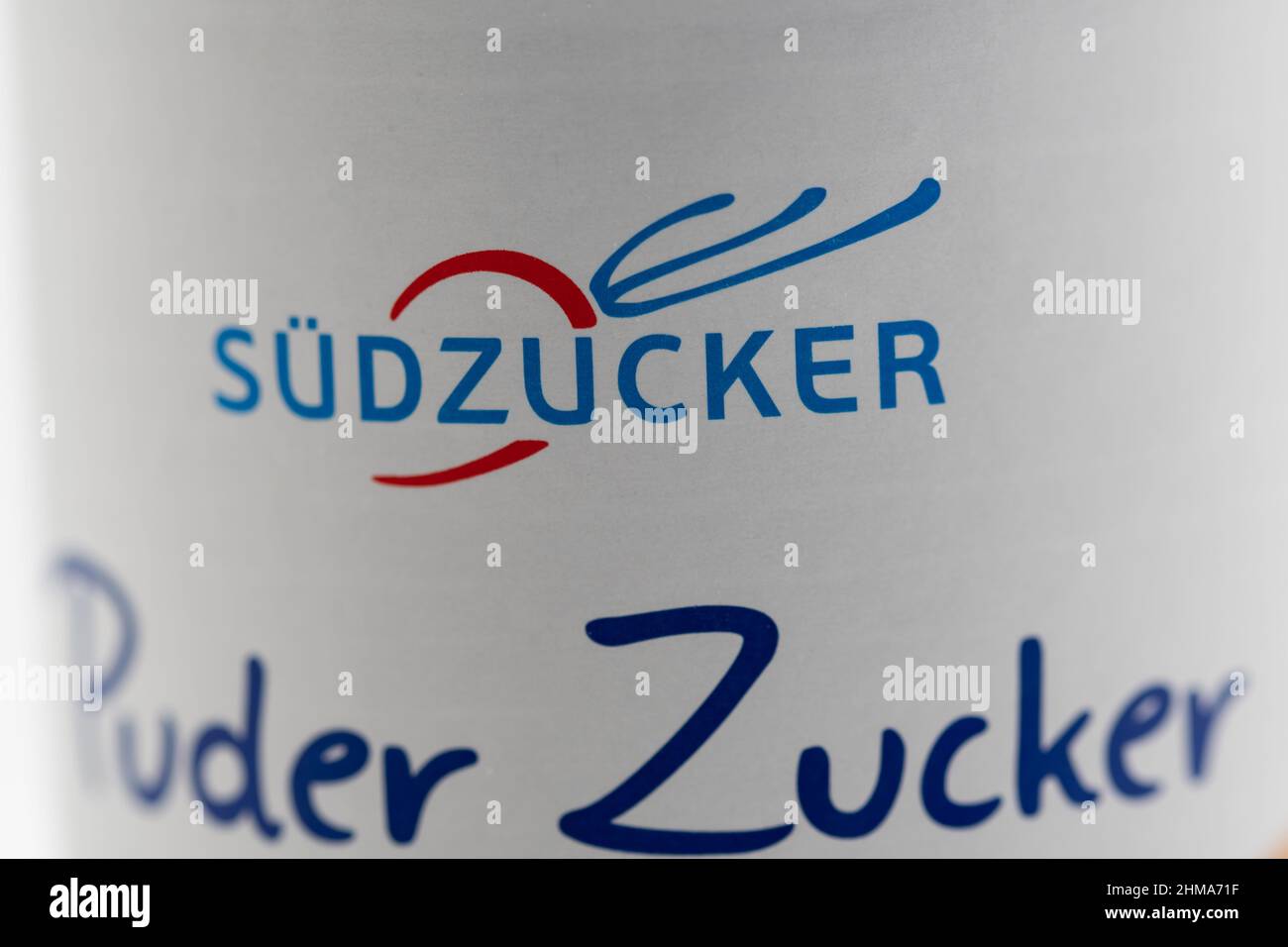 Rheinbach, Allemagne, 19 mai 2021, gros plan de la marque « Südzucker » Banque D'Images