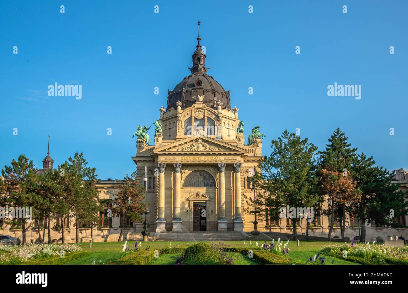 Szechenyi Bath à Budapest, Hongrie Banque D'Images