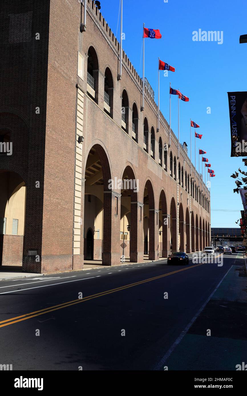 Franklin Field le stade sportif du campus de l'Université de Pennsylvanie.Philadelphie.Pennsylvania.USA Banque D'Images