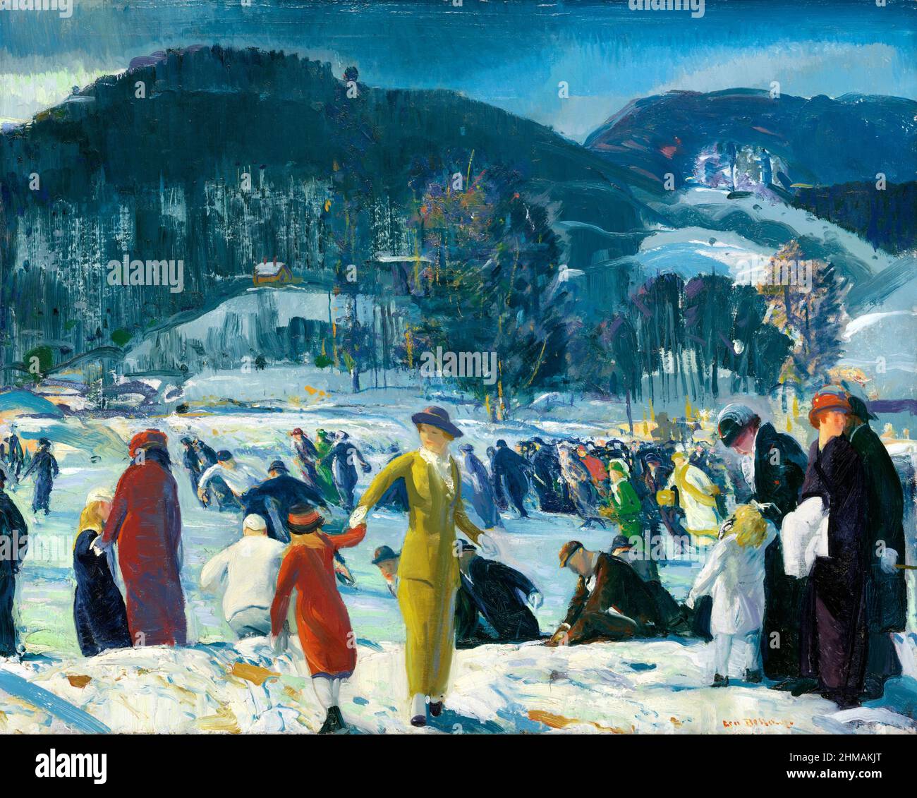 Amour de l'hiver par George Bellows (1882-1925), huile sur toile, 1914 Banque D'Images