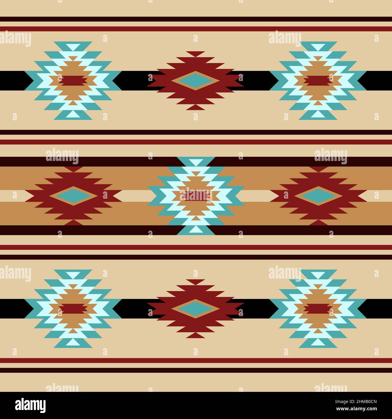 Design traditionnel du sud-ouest dans un motif de répétition sans couture - Illustration vectorielle Illustration de Vecteur Design traditionnel du sud-ouest dans un motif de répétition sans couture - Illustration vectorielle Illustration de Vecteur
