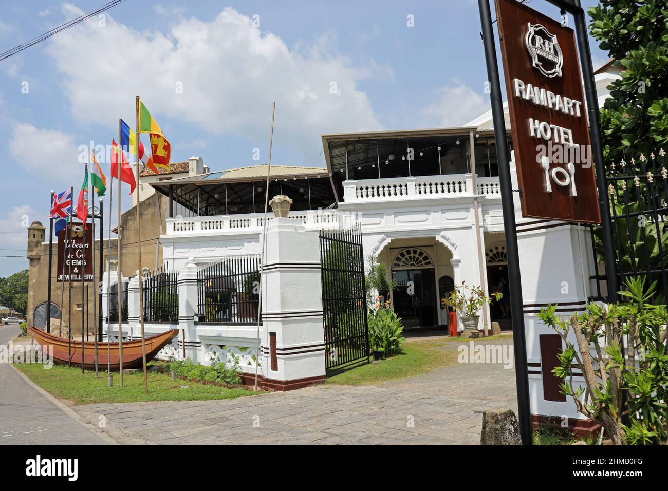 Hôtel Rampart à Galle fort au Sri Lanka Banque D'Images