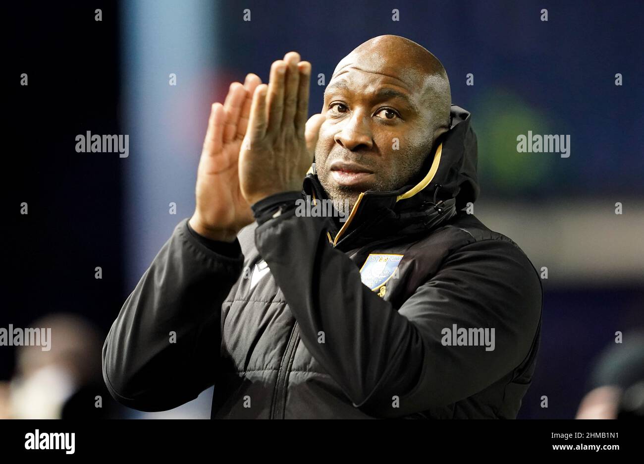 Darren Moore, directeur de Sheffield Wednesday, lors du match de la Sky Bet League One à Hillsborough, Sheffield. Date de la photo: Mardi 8 février 2022. Banque D'Images