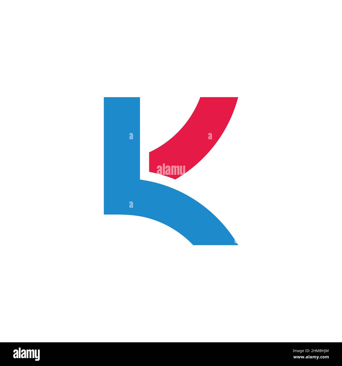 lettre lk coloré flèche abstraite géométrique logo vecteur Illustration de Vecteur