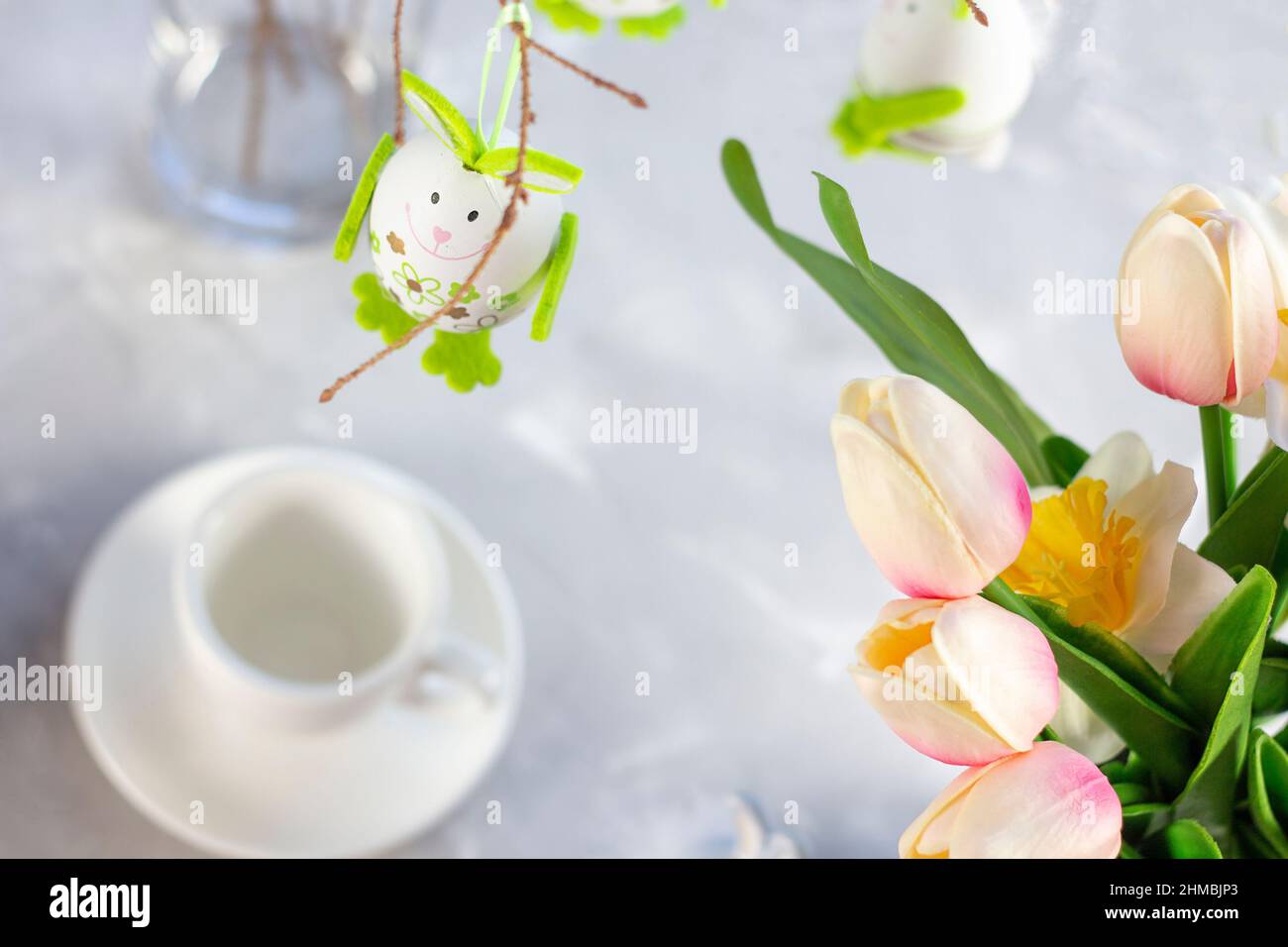 Arrière-plan de Pâques.Œufs de Pâques.Bonne carte de Pâques.Œufs de Pâques multicolores.Pâques.Œufs de Pâques. Banque D'Images