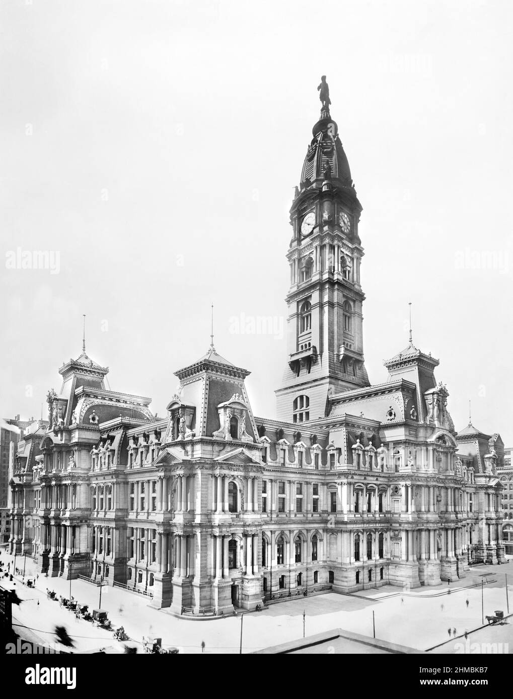 City Hall, Philadelphie, Pennsylvanie, États-Unis, Detroit Publishing Company, 1905 Banque D'Images