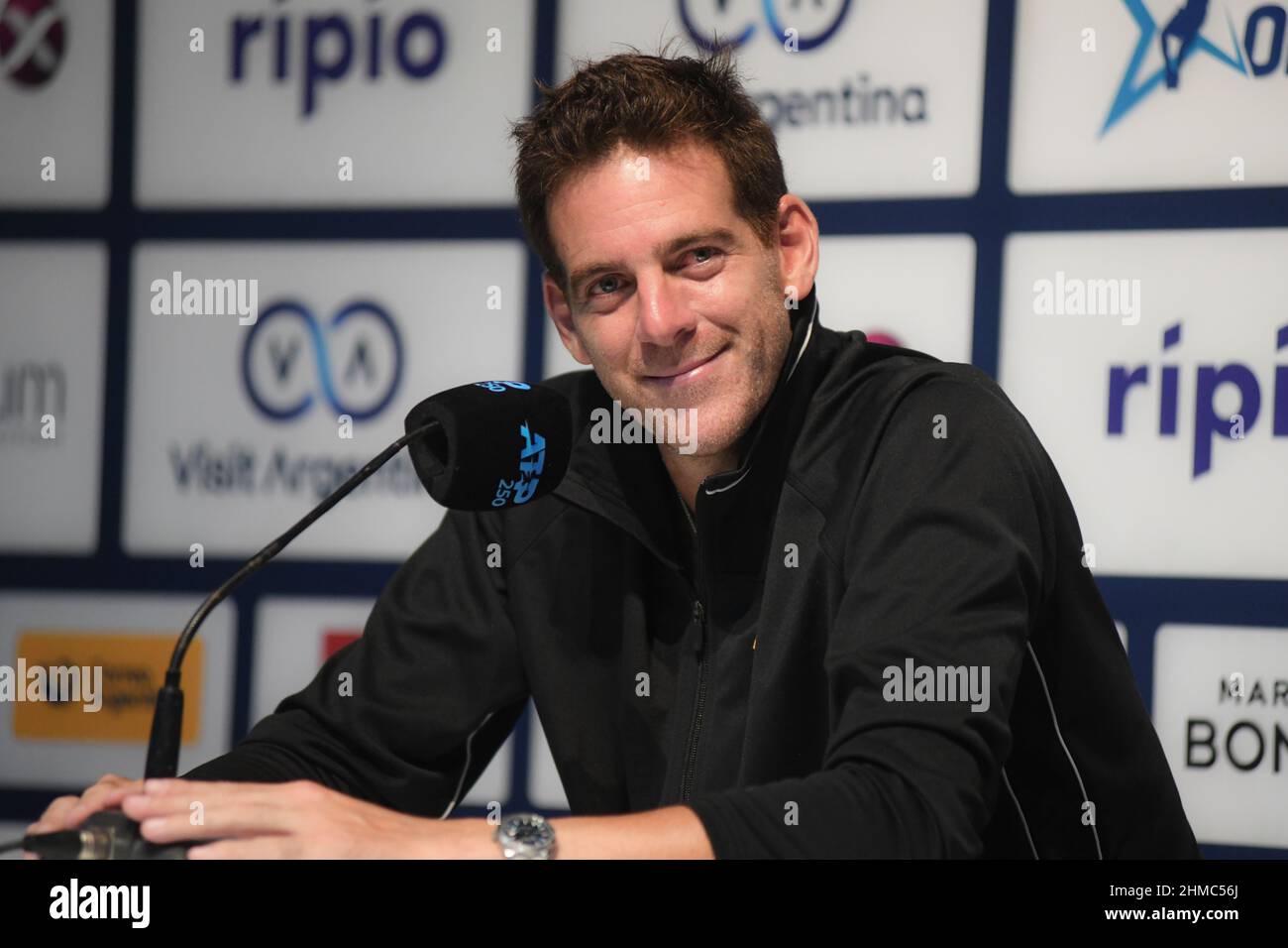 Juan Martin del Potro (Argentine) prend sa retraite du tennis. Argentine Open 2022, conférence de presse Banque D'Images