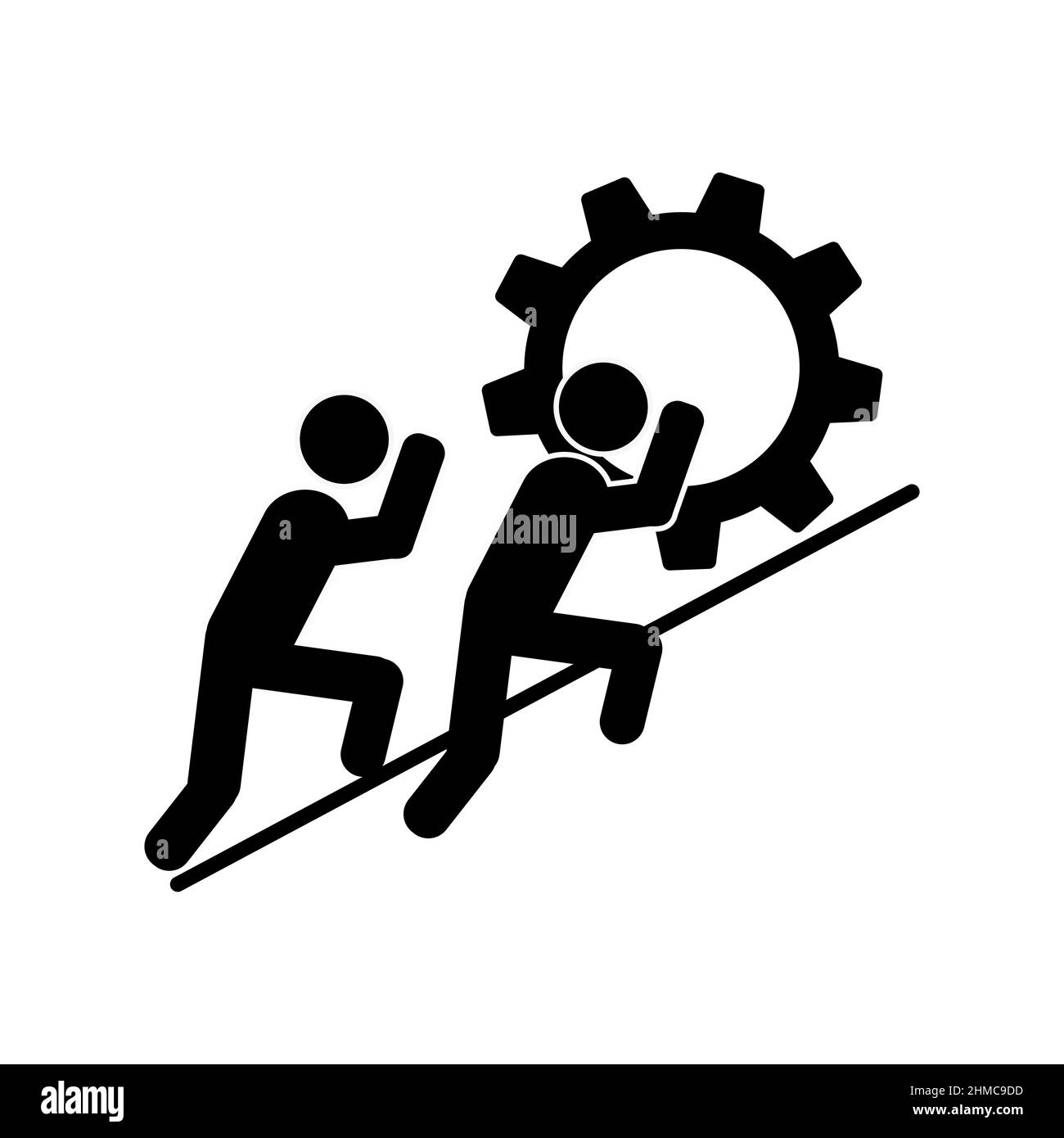 Icône vectorielle abstraite sur le blanc, Illustration isolée pour la conception graphique et web.Symbole plat simple. Illustration de Vecteur