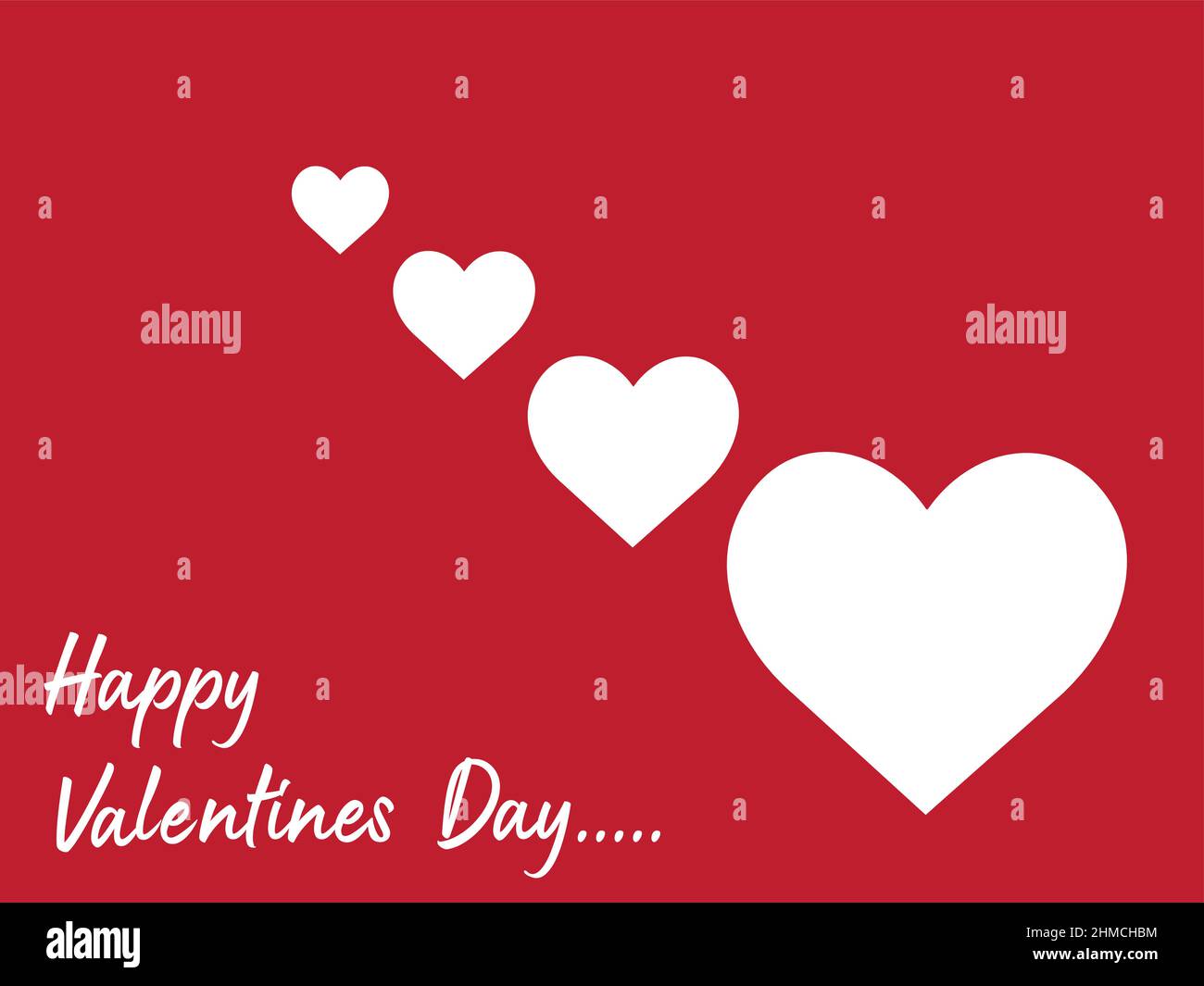 bonne saint valentin 2022 Illustration de Vecteur