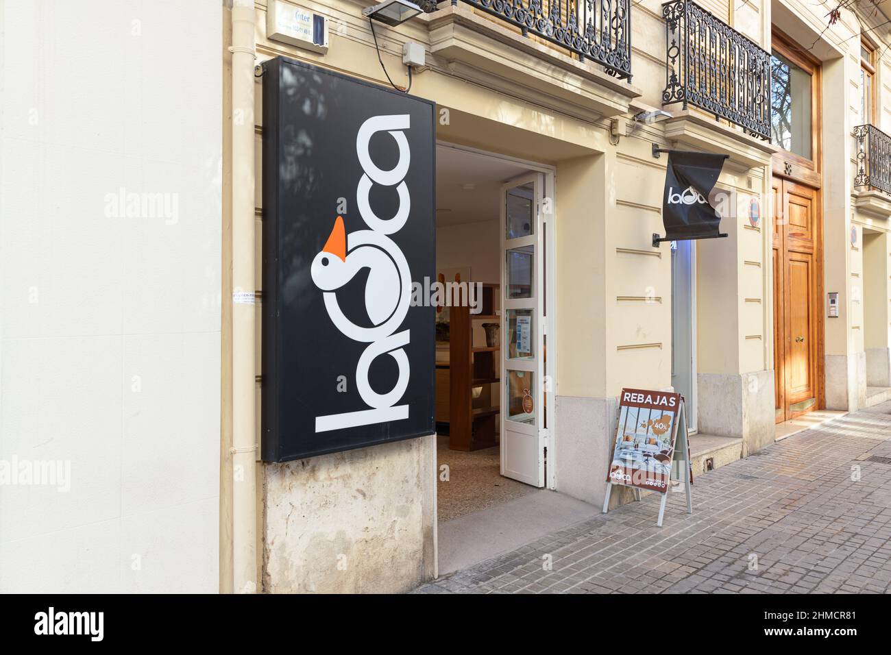 VALENCIA, ESPAGNE - 02 FÉVRIER 2022 : la Oca est une marque espagnole de magasins de meubles et de décoration Banque D'Images